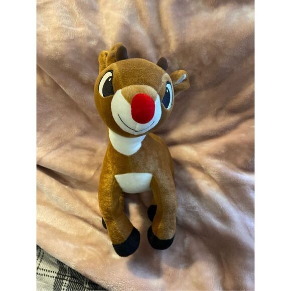 Rudolph the red nose reindeer 13” plush by toy factory - Picture 6 of 6